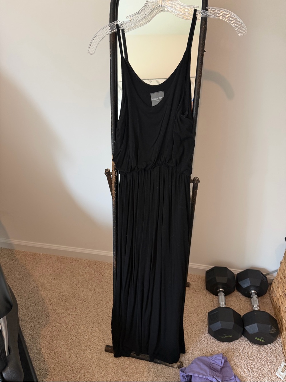 Black maxi dress